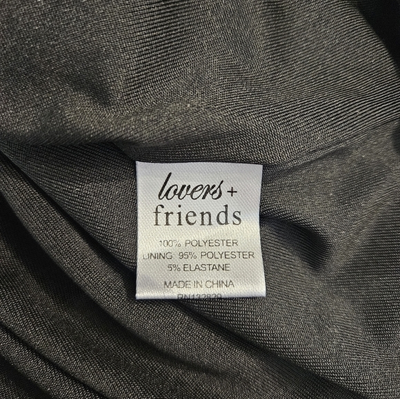 Lovers + Friends Black Sequin Cold Shoulder Mini Swing Dress - Picture 8 of 9